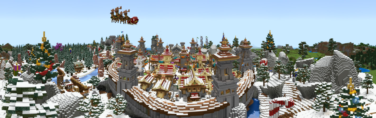 Frosty Village Panorama