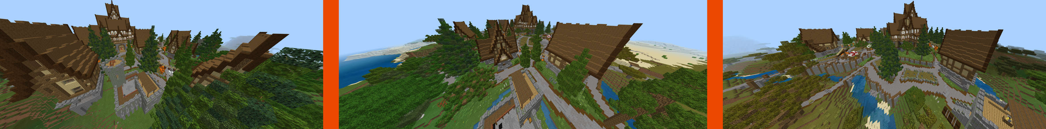 Medieval Village Panorama