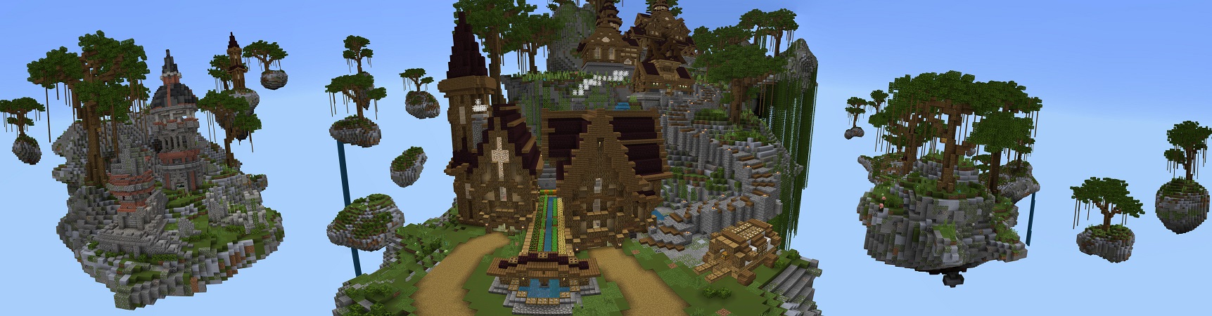 Skyblock Skye Town Panorama