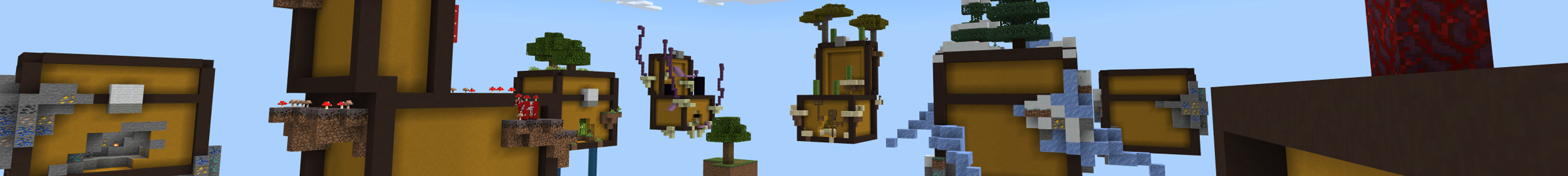 Giant Chest Skyblock Panorama