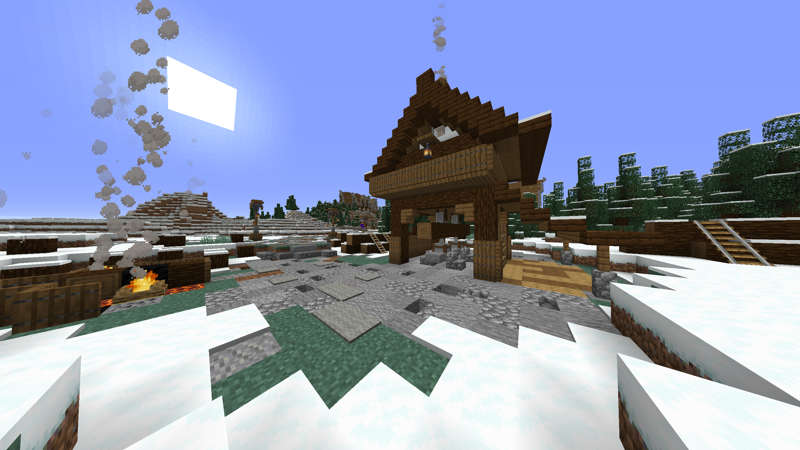 Snow In The Village In Minecraft Marketplace Minecraft