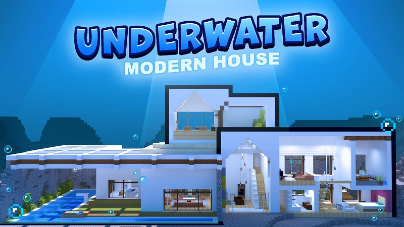 Underwater Modern House In Minecraft Marketplace Minecraft