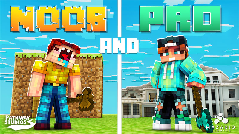 Noob and Pro Key Art