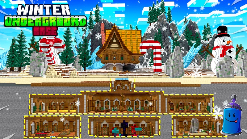 Winter Underground Base In Minecraft Marketplace Minecraft