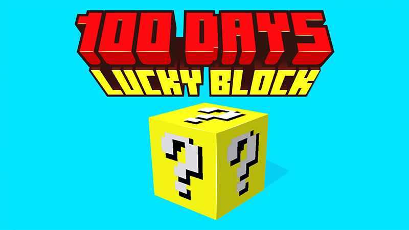 100 Days LUCKY BLOCK! Key Art