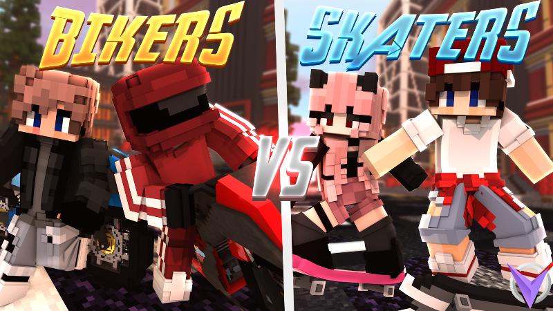 Bikers vs Skaters Key Art