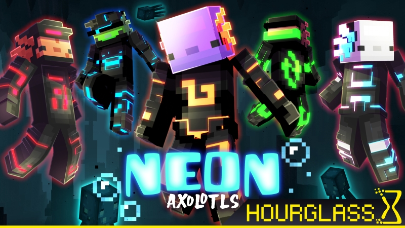 Neon Axolotls Key Art