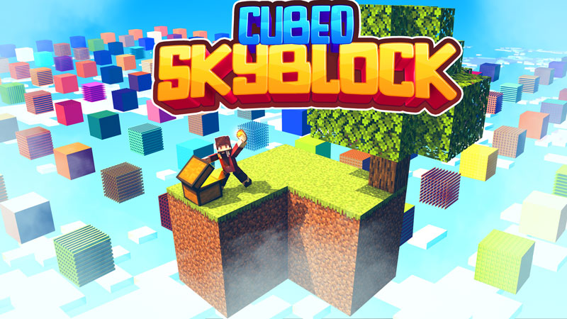 Cubed Skyblock Key Art