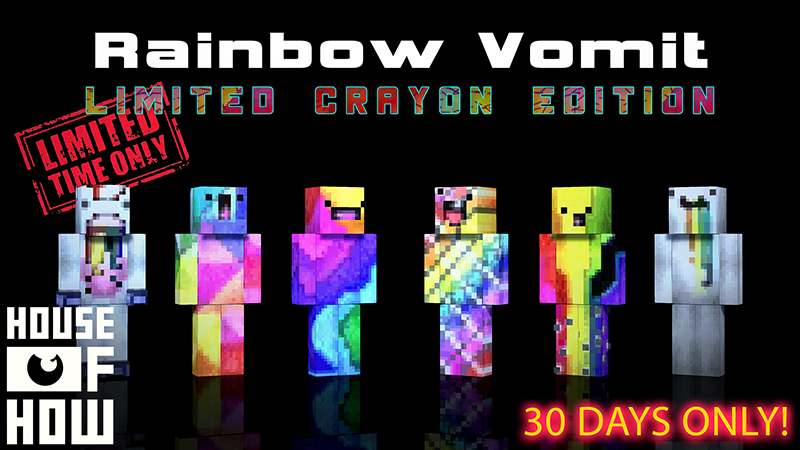 Rainbow Vomit Crayon Edition Key Art