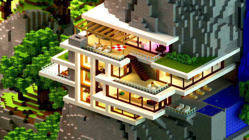 Cliffside Mansion In Minecraft Marketplace Minecraft