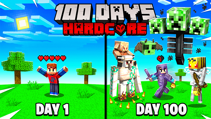 100 Days Hardcore Key Art