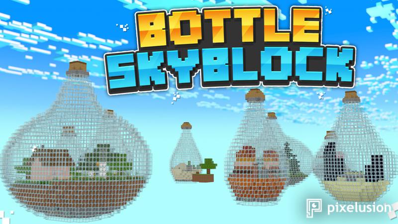 Bottle Skyblock Key Art