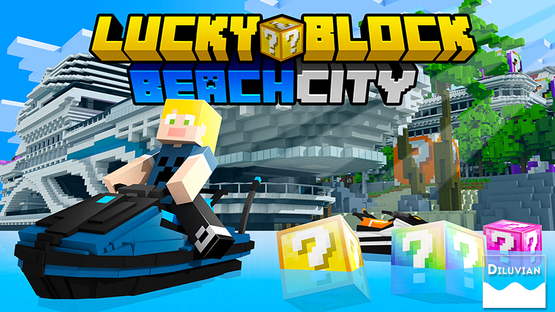 Lucky Block Beach City Key Art