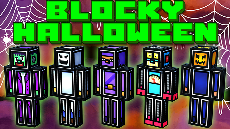 Blocky Halloween Key Art