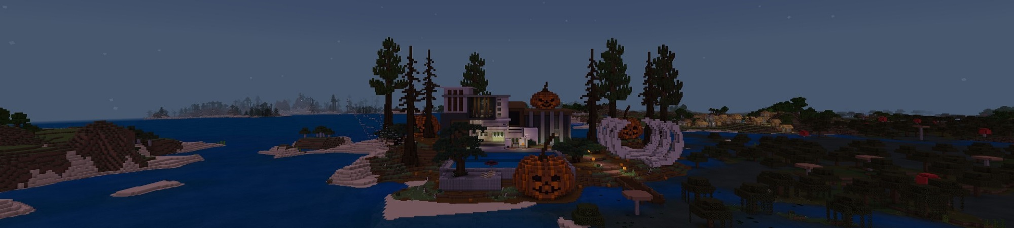 Millionaire Halloween Mansion Panorama