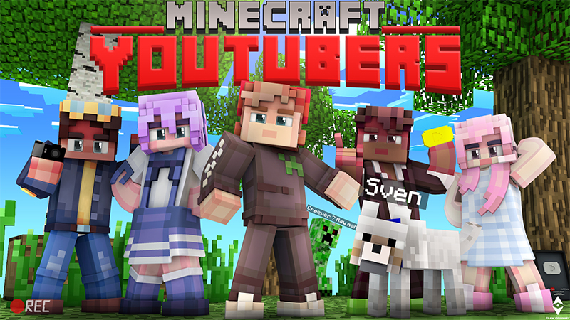 Minecraft Youtubers Key Art