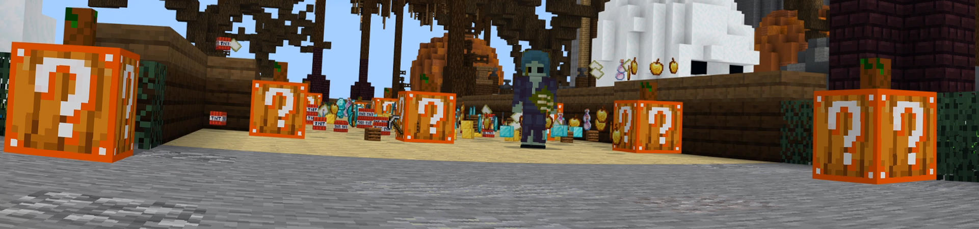 Halloween Trick or Treat Block Panorama