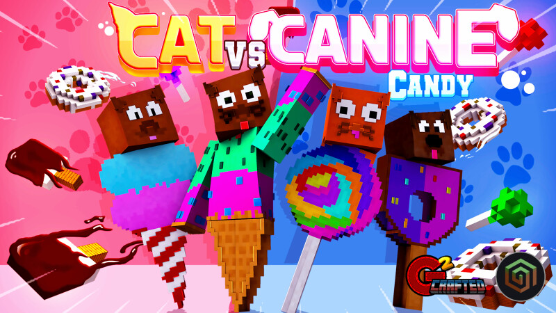 Cat vs Canine Candy Key Art