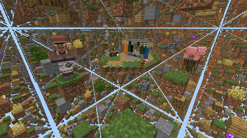 Sky Grid Biomes Screenshot #1