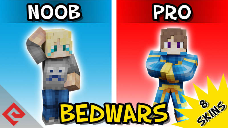 Bedwars - Noob vs Pro Key Art