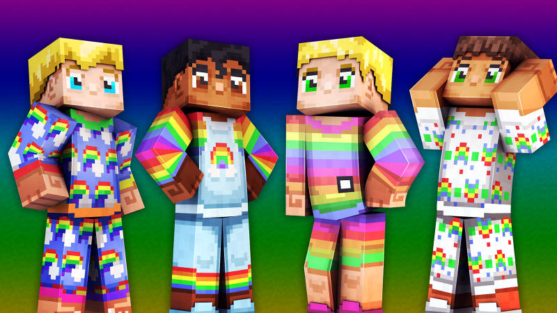 Rainbow PJs on the Minecraft Marketplace by 57Digital Rainbow PJs on the Minecraft Marketplace by 57Digital