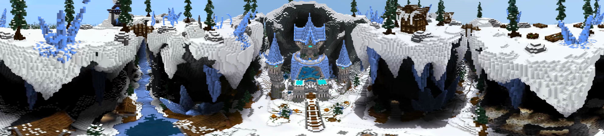 Haunted Winter Castle Panorama