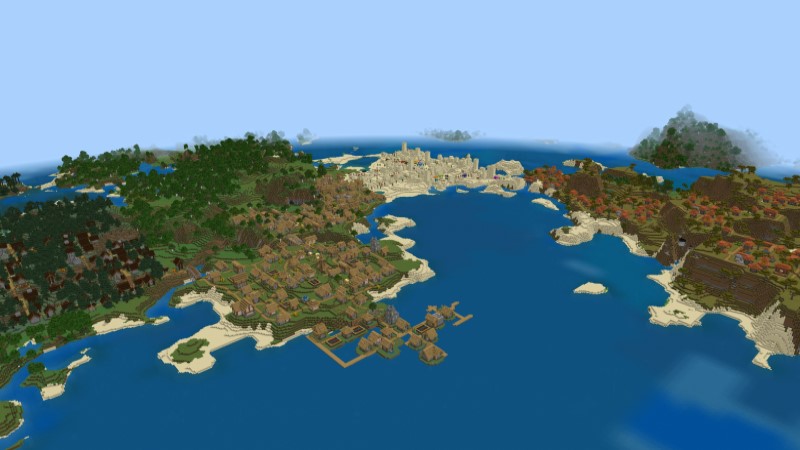 Mega Village In Minecraft Marketplace Minecraft