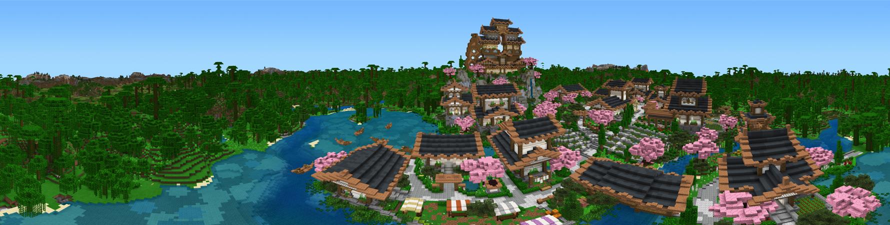 Simple Spawns: Blossom Village Panorama