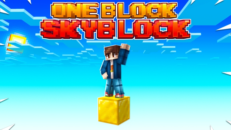 One Block Skyblock Key Art