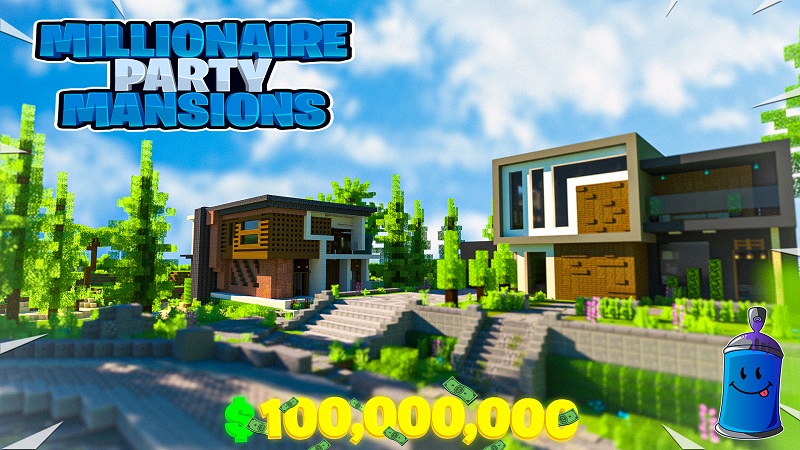 Millionaire Party Mansions Key Art