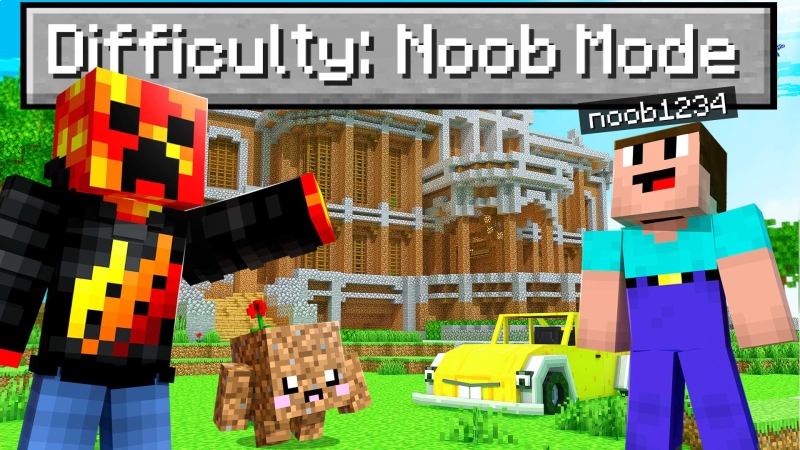 Noob1234 Difficulty Mode By Meatball Inc Minecraft Marketplace Via Playthismap Com