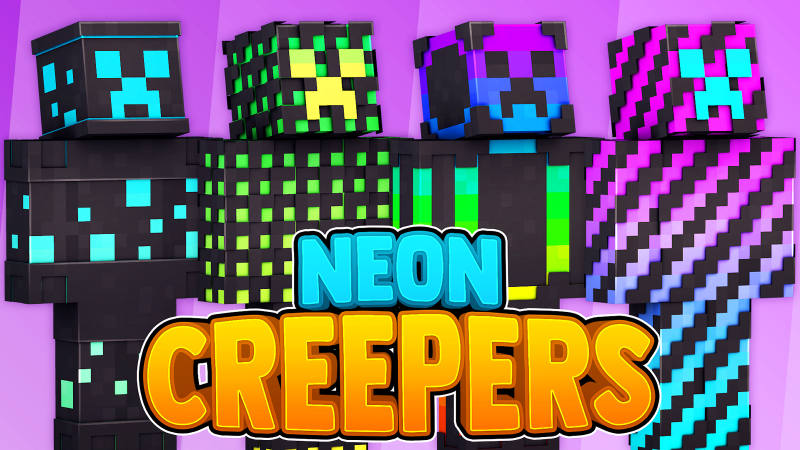 Neon Creeper - Mcpe Classic Minecraft Skin