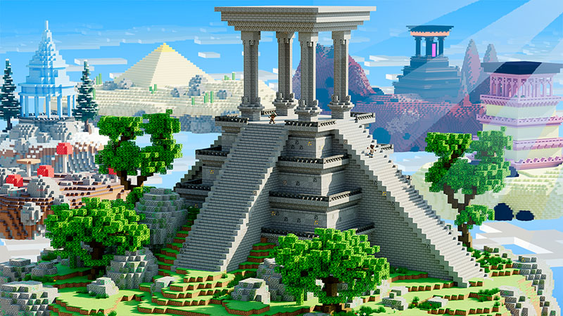 Skyblock Temples Key Art