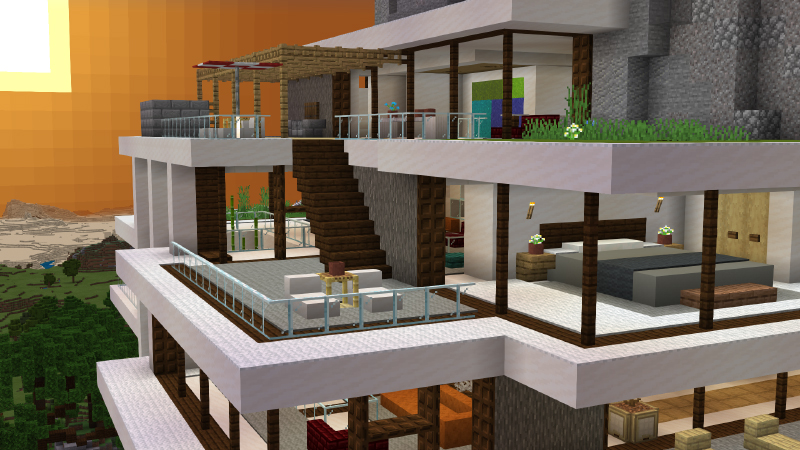 Cliffside Mansion In Minecraft Marketplace Minecraft