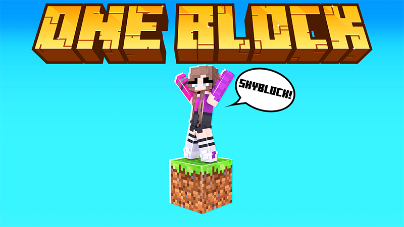 ONE BLOCK SKYBLOCK Key Art