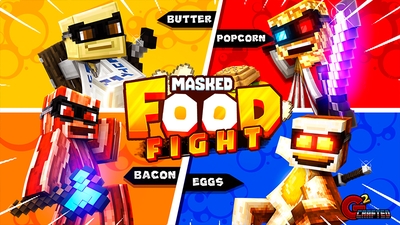 Masked Food Fight on the Minecraft Marketplace by G2Crafted Masked Food Fight on the Minecraft Marketplace by G2Crafted