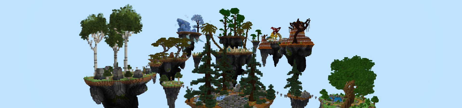 Giant Parkour Biomes Panorama