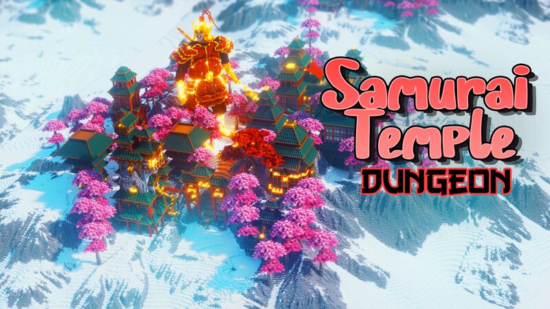 Samurai Temple Dungeon Key Art