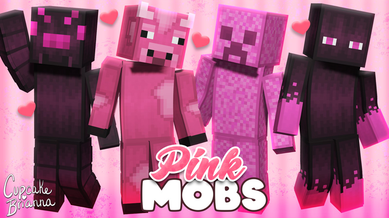 Pink Mobs Hd Skin Pack By Cupcakebrianna Minecraft Skin Pack Minecraft Marketplace Via 