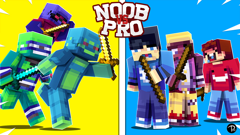 NOOBS vs The Pros Key Art