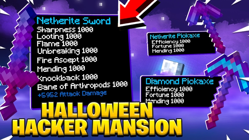 Halloween Hacker Mansion Key Art