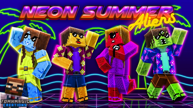 Neon Summer Aliens In Minecraft Marketplace Minecraft