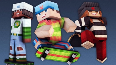 Skateboarders on the Minecraft Marketplace by 57Digital Skateboarders on the Minecraft Marketplace by 57Digital