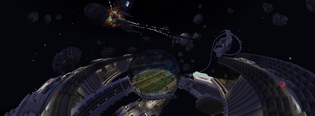 Lucky Skyblock Interstellar Panorama