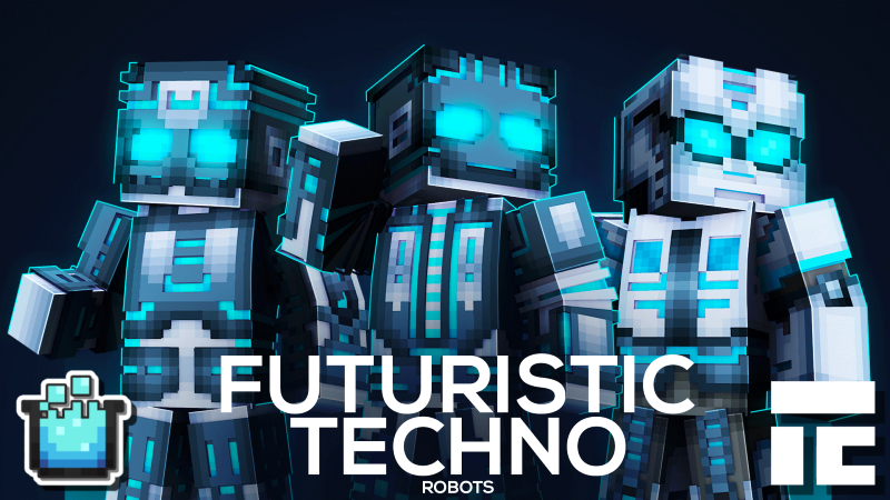 Futuristic Techno Robots Key Art