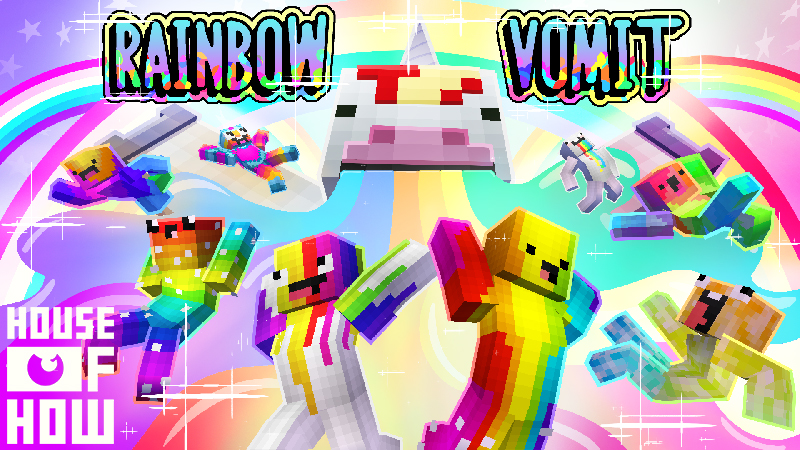 Rainbow Vomit by House of How (Minecraft Skin Pack) - Minecraft ...