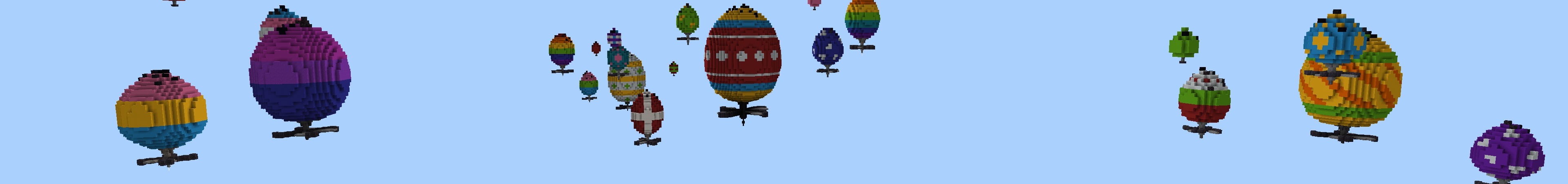 Lucky Blocks Eggs Skyblock Panorama