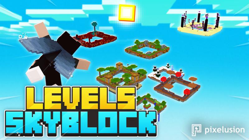 Levels Skyblock Key Art