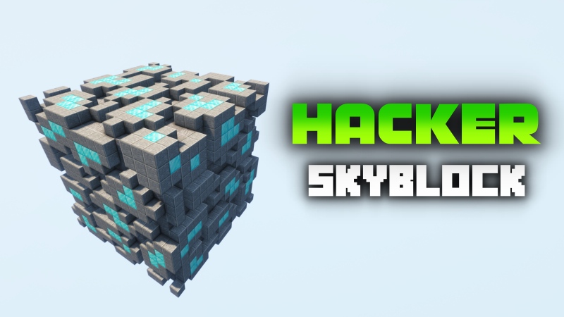 Hacker Skyblock Key Art