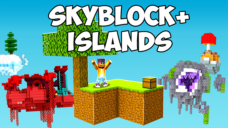 Skyblock+ Islands Key Art